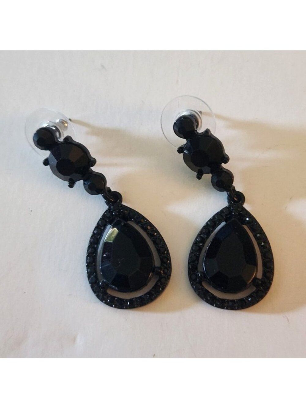 Mixit Black Womens Black Drop Earrings